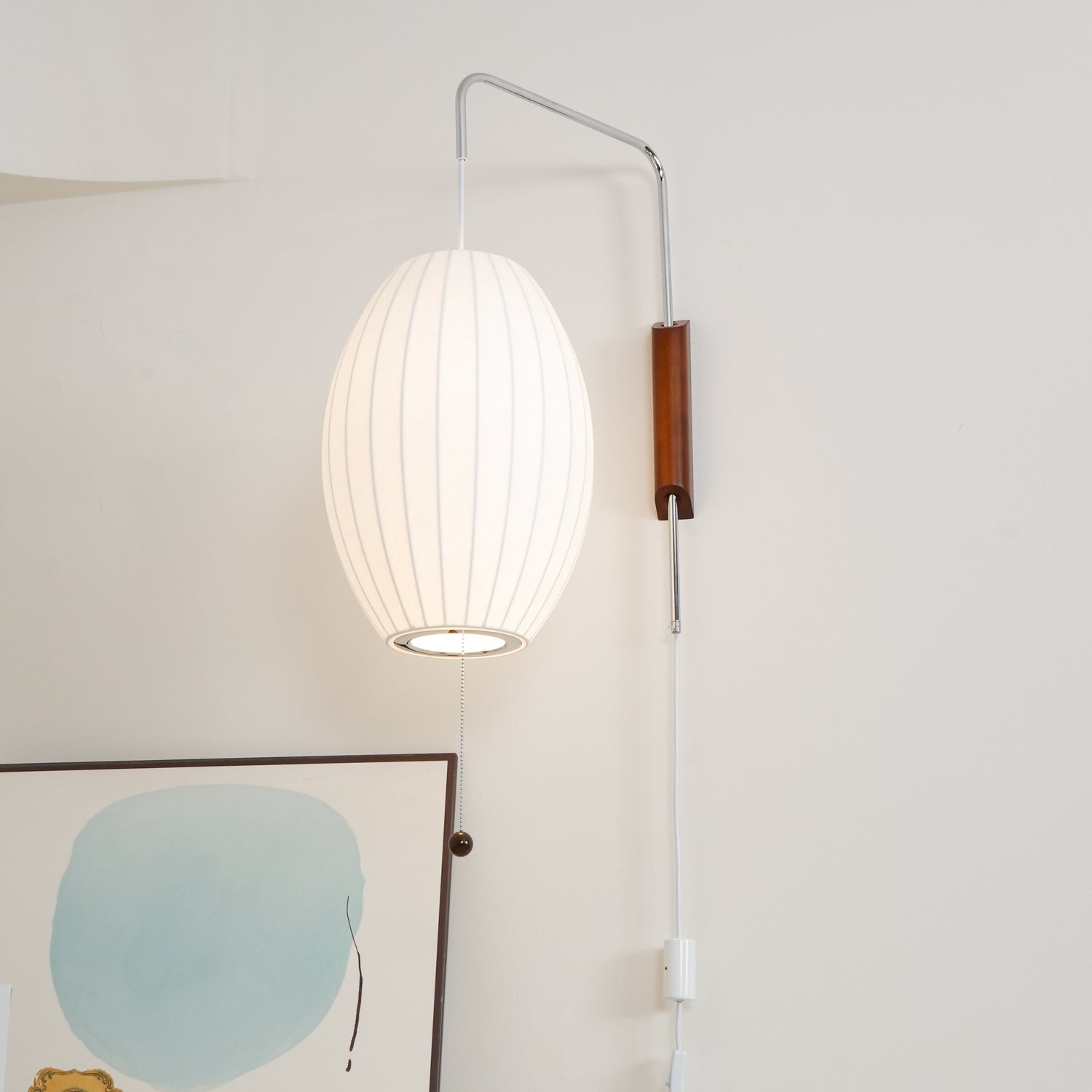 Mid-Century Nelson Vägglampa – Tidlös Designerbelysning
