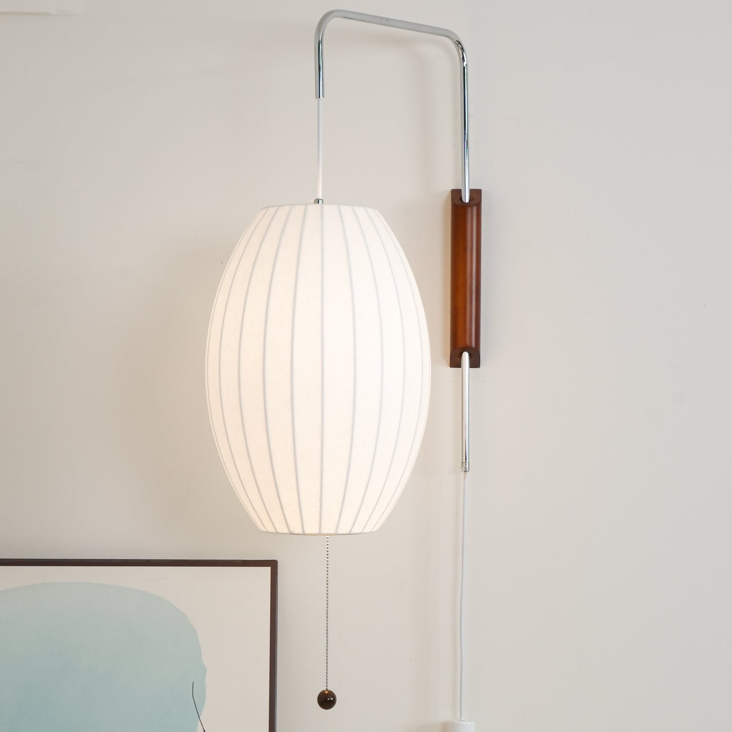 Mid-Century Nelson Vägglampa – Tidlös Designerbelysning