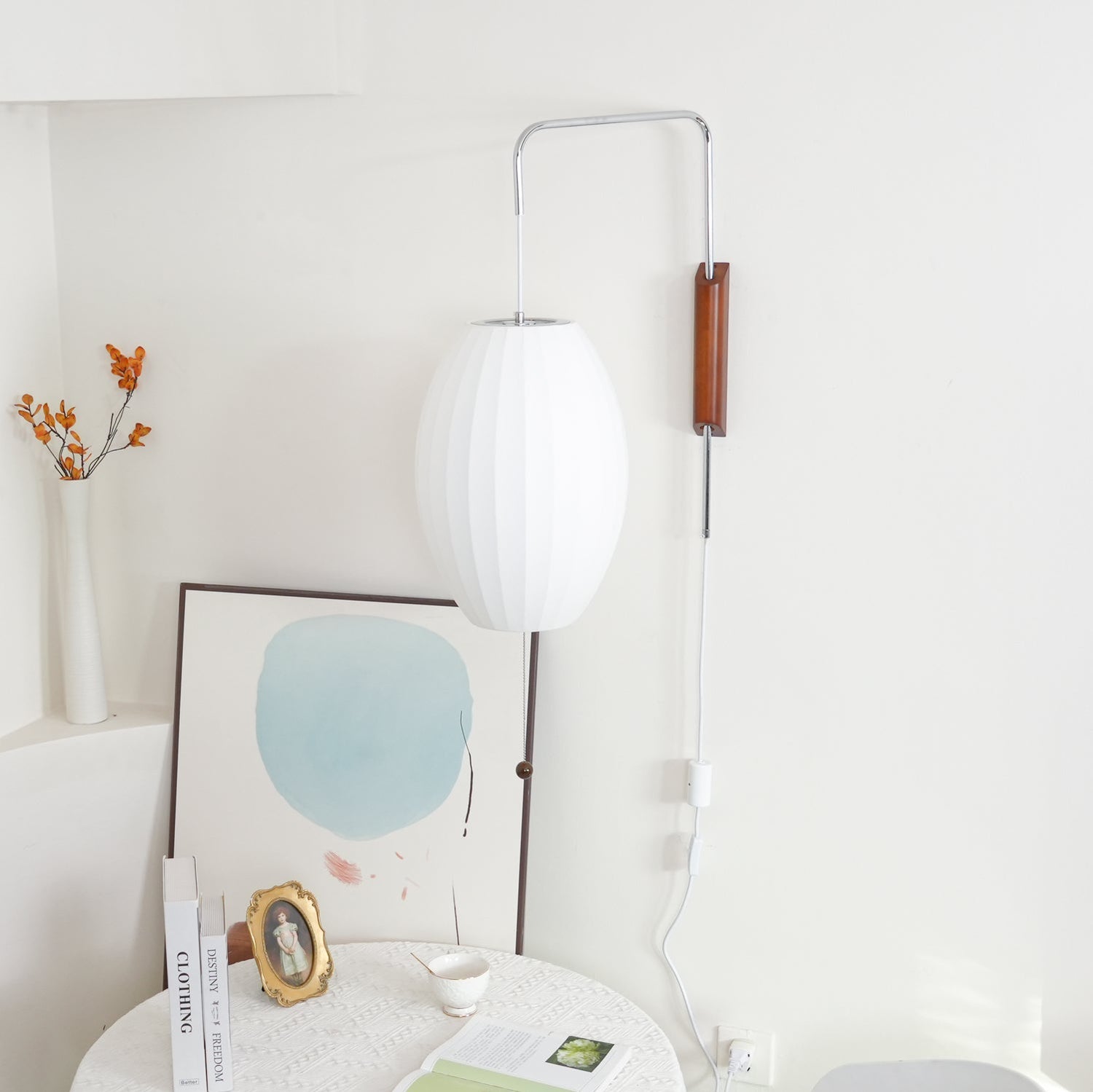 Mid-Century Nelson Vägglampa – Tidlös Designerbelysning