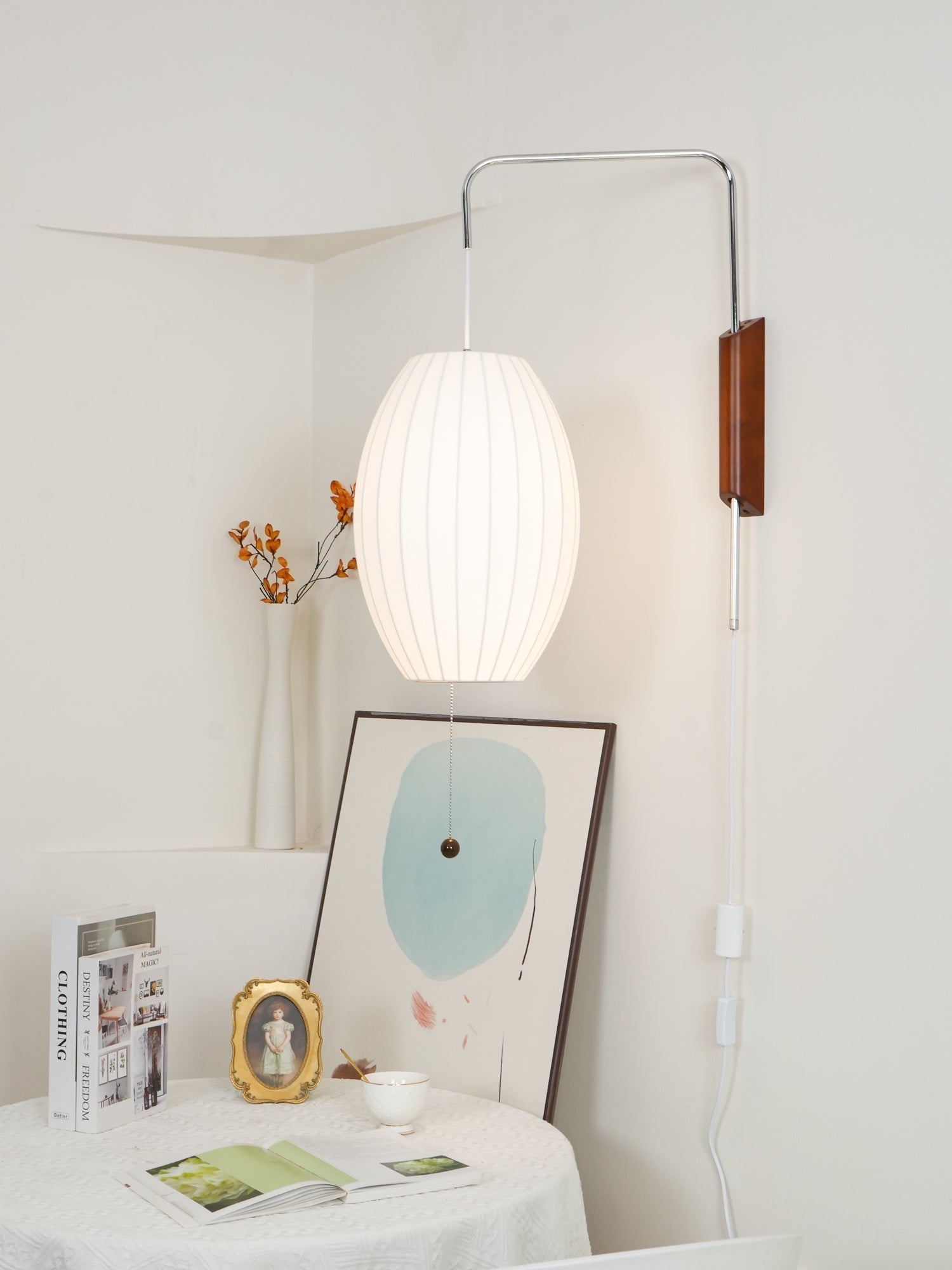 Mid-Century Nelson Vägglampa – Tidlös Designerbelysning