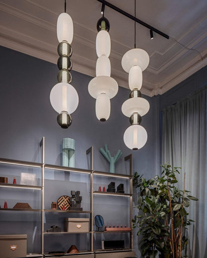 LumiSphere Light - Modern Färgat Glas LED Pendellampa