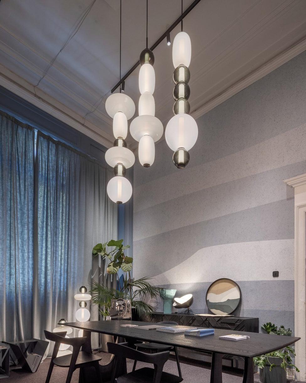 LumiSphere Light - Modern Färgat Glas LED Pendellampa