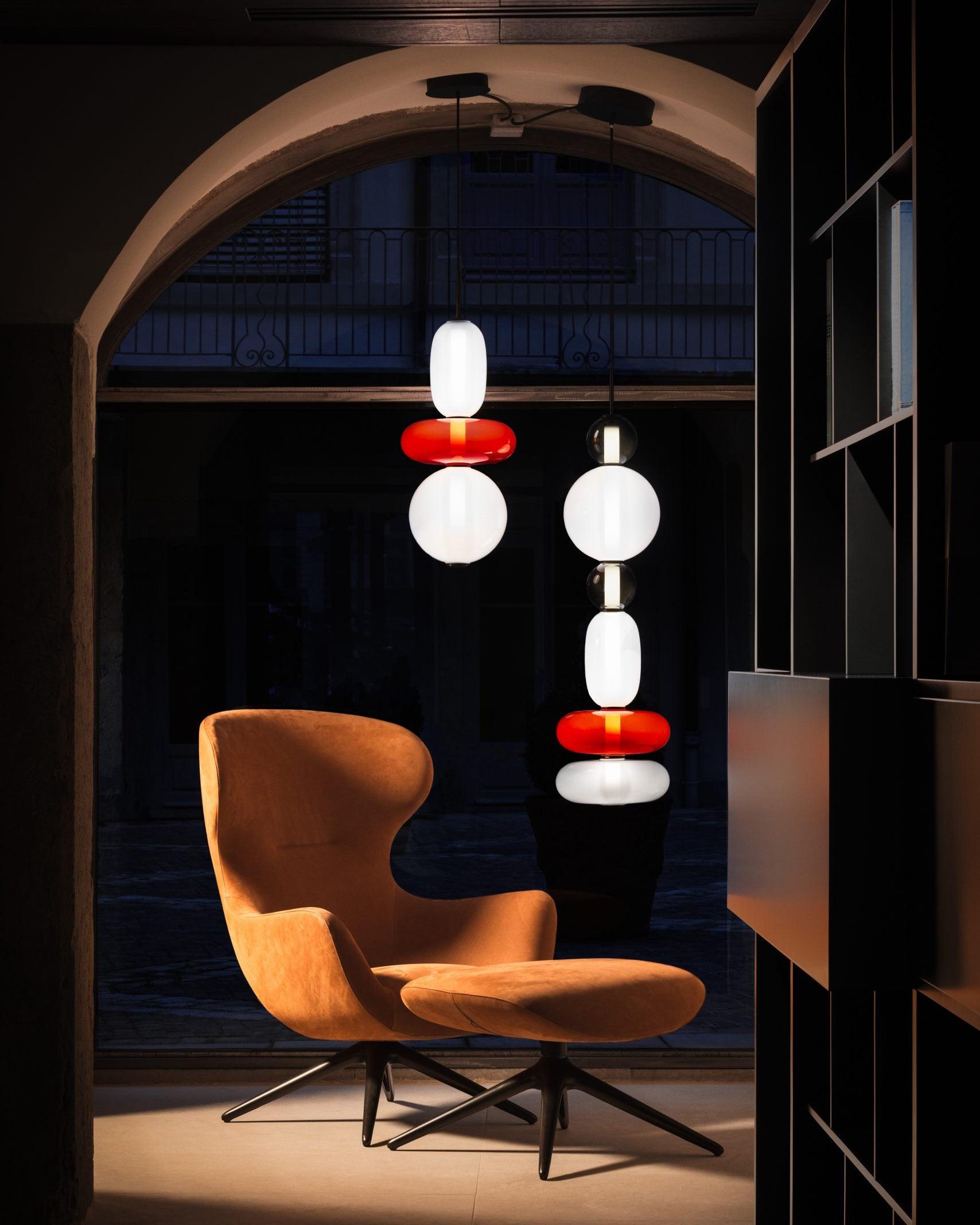 LumiSphere Light - Modern Färgat Glas LED Pendellampa