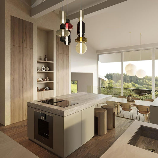 LumiSphere Light - Modern Färgat Glas LED Pendellampa