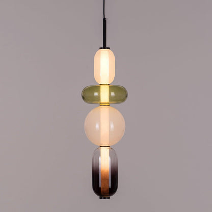 LumiSphere Light - Modern Färgat Glas LED Pendellampa