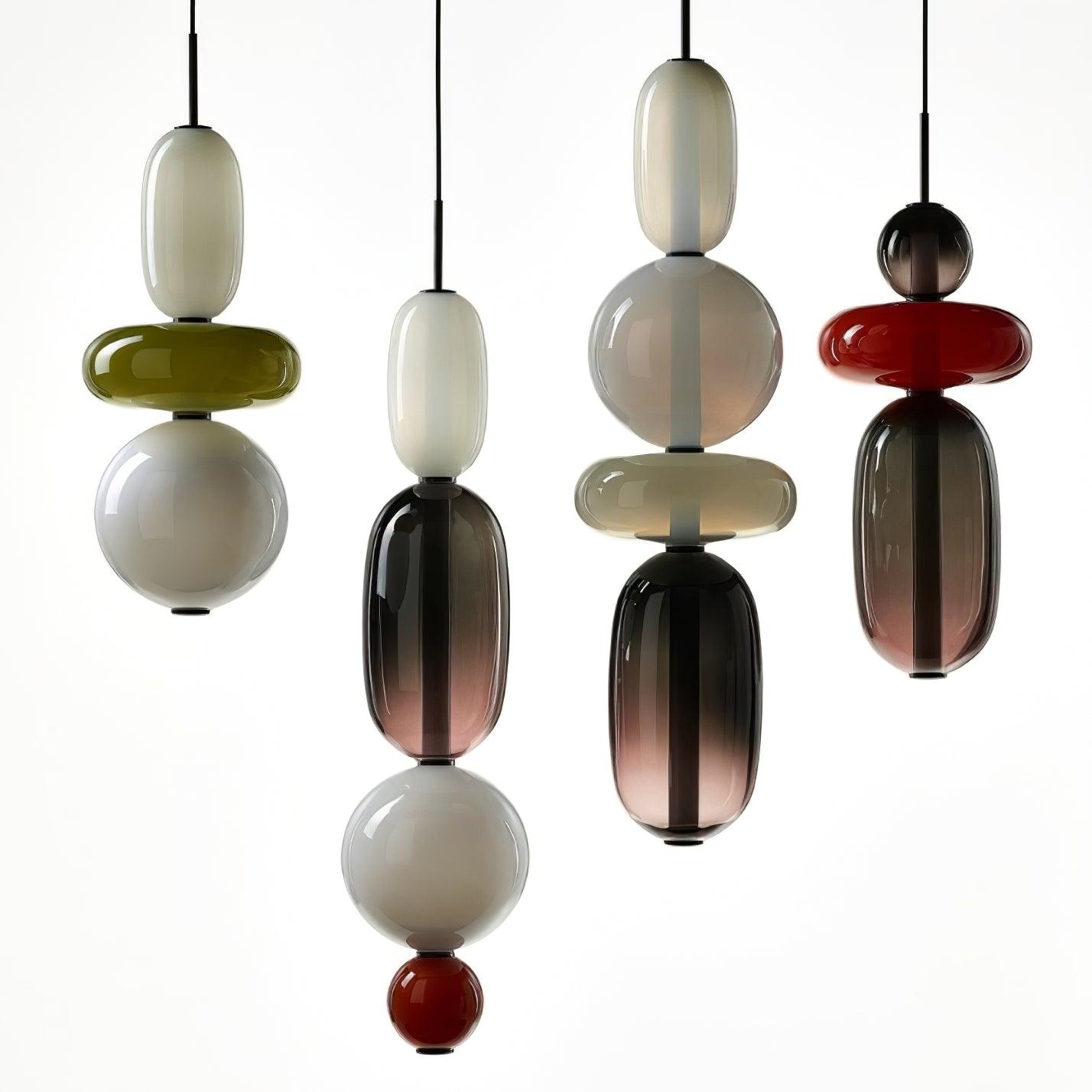 LumiSphere Light - Modern Färgat Glas LED Pendellampa