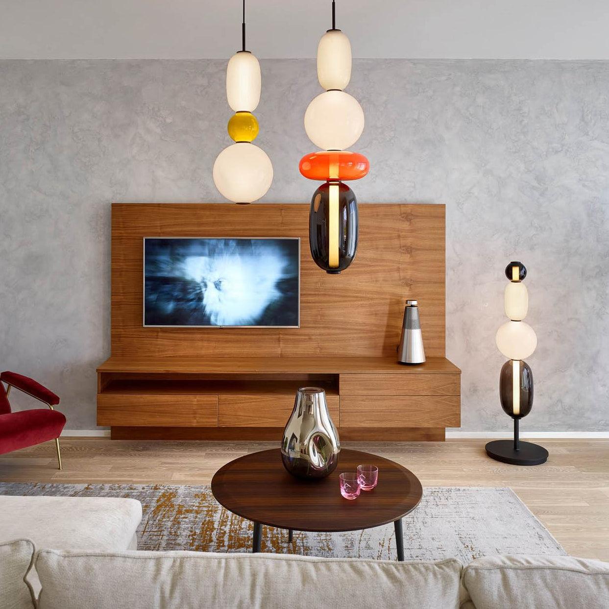 LumiSphere Light - Modern Färgat Glas LED Pendellampa
