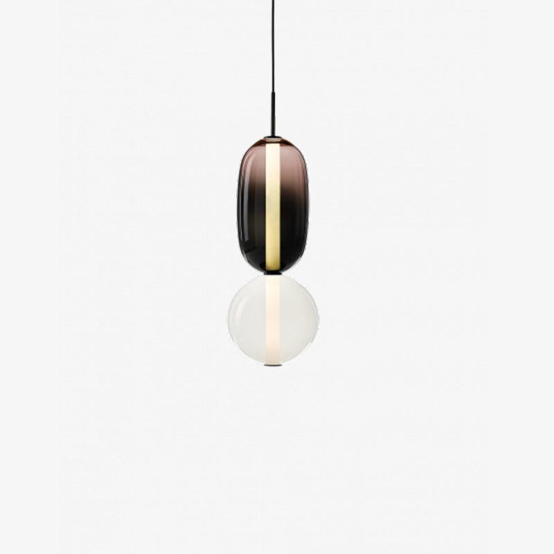 LumiSphere Light - Modern Färgat Glas LED Pendellampa