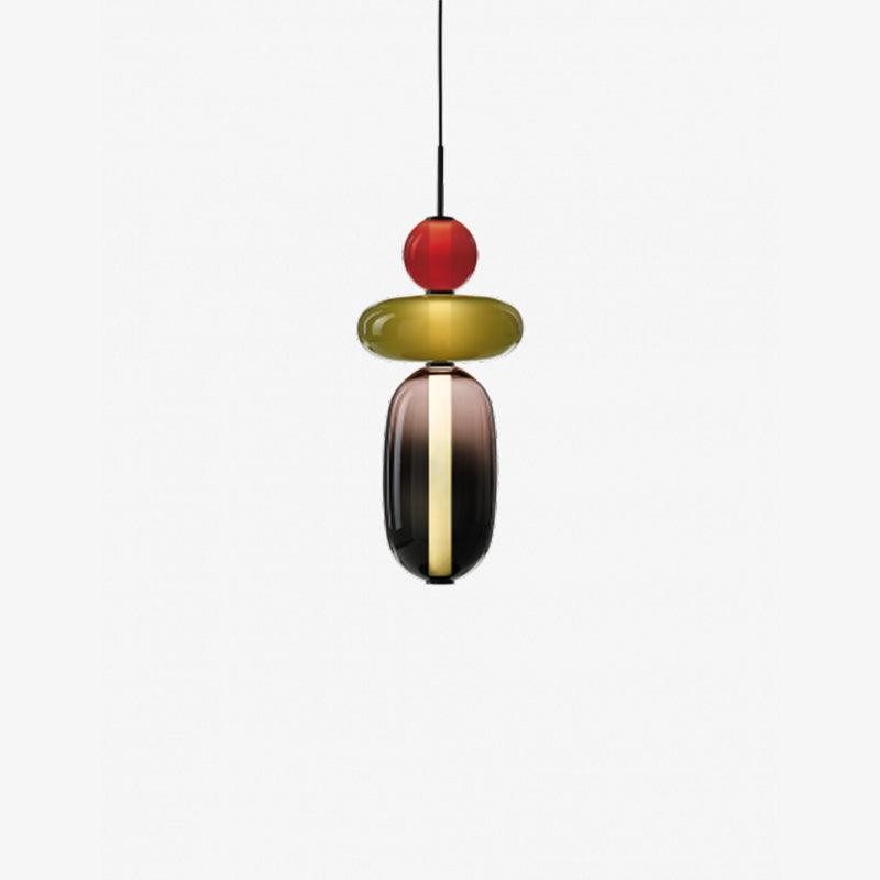 LumiSphere Light - Modern Färgat Glas LED Pendellampa