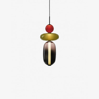 LumiSphere Light - Modern Färgat Glas LED Pendellampa