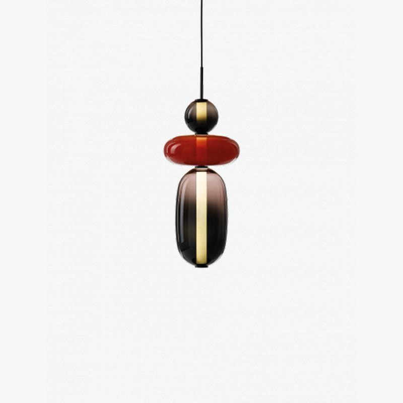 LumiSphere Light - Modern Färgat Glas LED Pendellampa