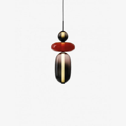 LumiSphere Light - Modern Färgat Glas LED Pendellampa