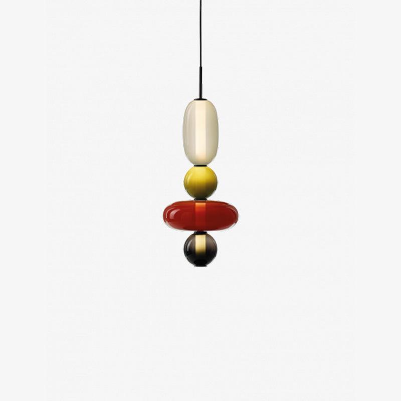 LumiSphere Light - Modern Färgat Glas LED Pendellampa