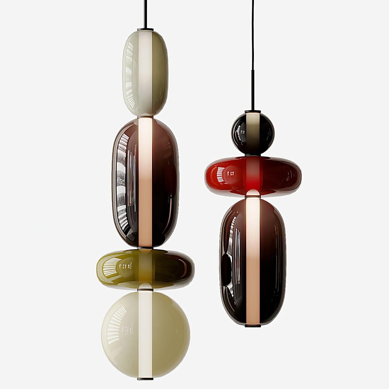 LumiSphere Light - Modern Färgat Glas LED Pendellampa