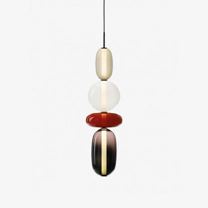 LumiSphere Light - Modern Färgat Glas LED Pendellampa
