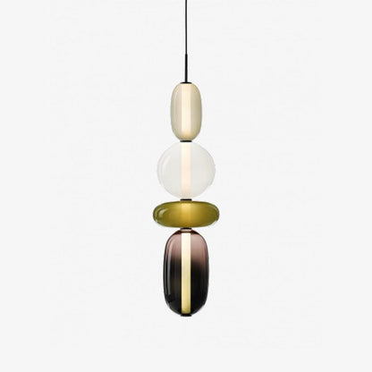 LumiSphere Light - Modern Färgat Glas LED Pendellampa