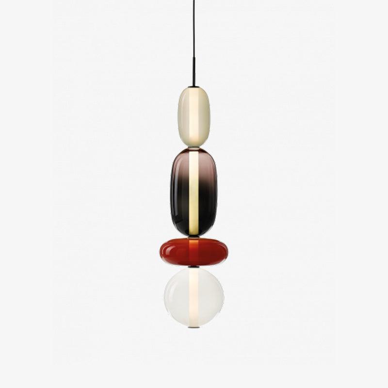 LumiSphere Light - Modern Färgat Glas LED Pendellampa