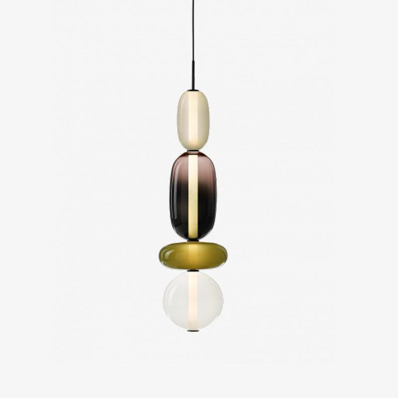 LumiSphere Light - Modern Färgat Glas LED Pendellampa