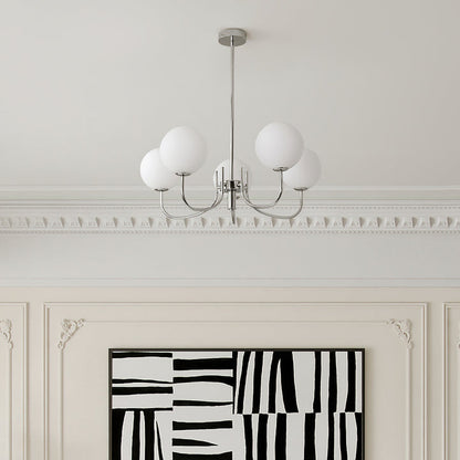 Modern Bubble Chandelier | Rosa Glas &amp; Guld Finish | 19.69&quot; Pendellampa | Stilfull Hem Accent