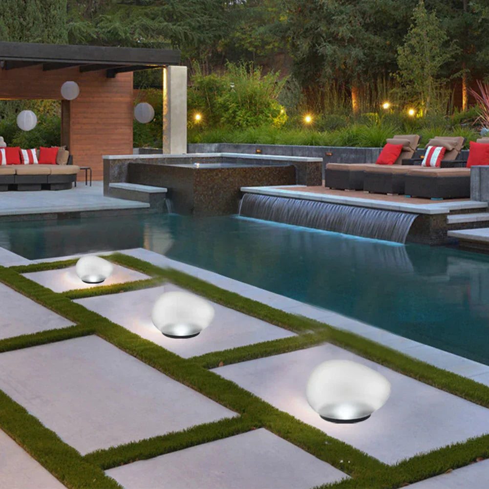 EcoPebble - Solenergi Kiselstenlampa