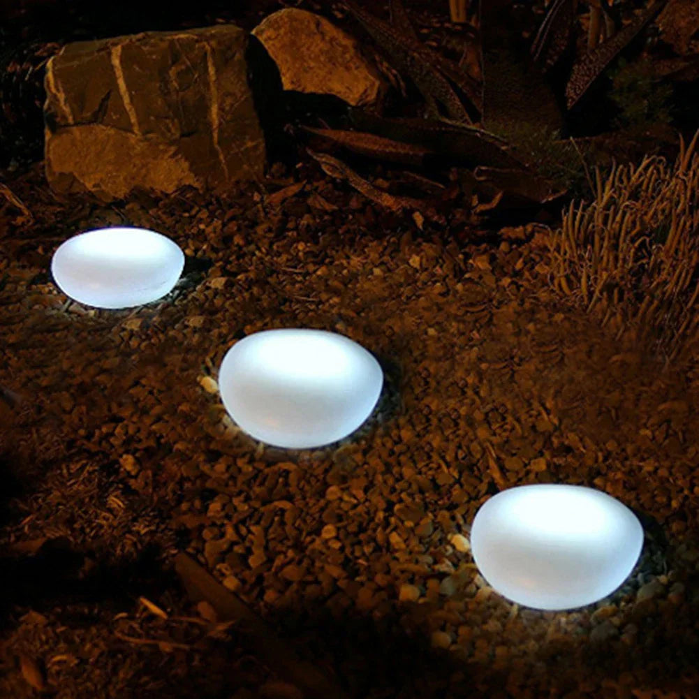 EcoPebble - Solenergi Kiselstenlampa