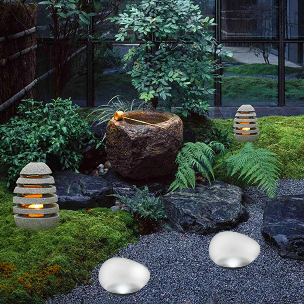 EcoPebble - Solenergi Kiselstenlampa