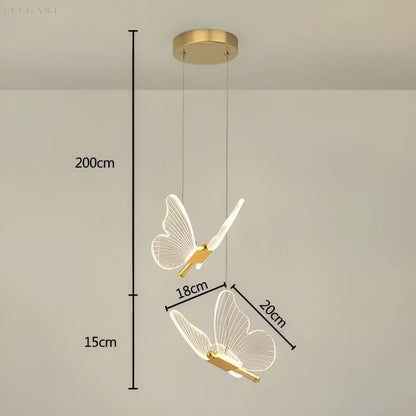 ButterflyBliss Light - Nordic LED Fjäril Dekor Hängande Lampor