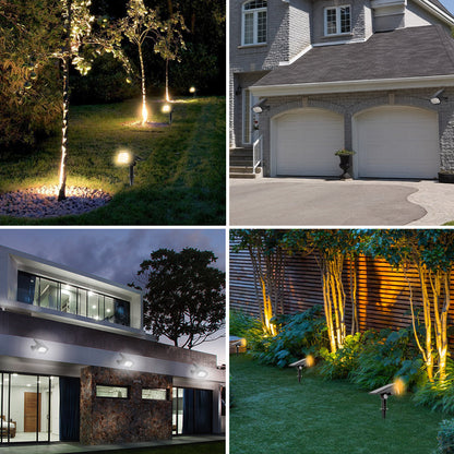 Trådlös LED solcells trädgårdsspotlight Deluxe för enkel belysning
