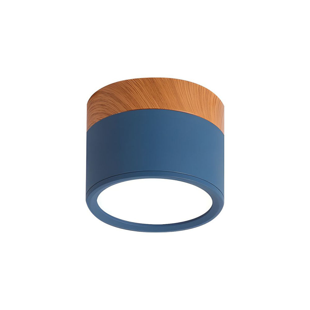 Cylinder Small Flush Takbelysning för Modern Heminredning