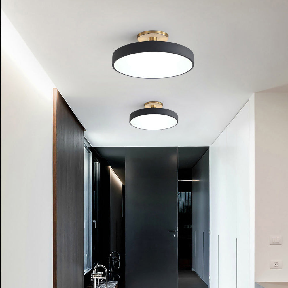 Modern Koncis Cirkulär LED Semi Flush Mount Taklampa 50cm
