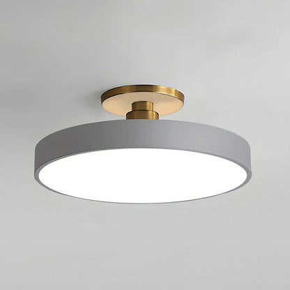 Modern Koncis Cirkulär LED Semi Flush Mount Taklampa 50cm