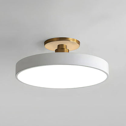 Modern Koncis Cirkulär LED Semi Flush Mount Taklampa 50cm