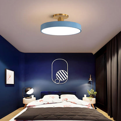 Modern Koncis Cirkulär LED Semi Flush Mount Taklampa 50cm