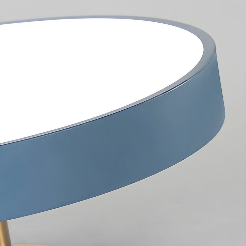 Modern Koncis Cirkulär LED Semi Flush Mount Taklampa 50cm