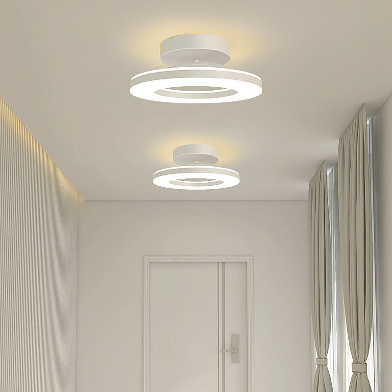 Modern Järn Hallway LED Taklampa för Elegant Atmosfär