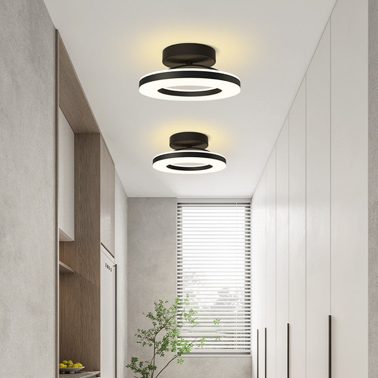 Modern Järn Hallway LED Taklampa för Elegant Atmosfär
