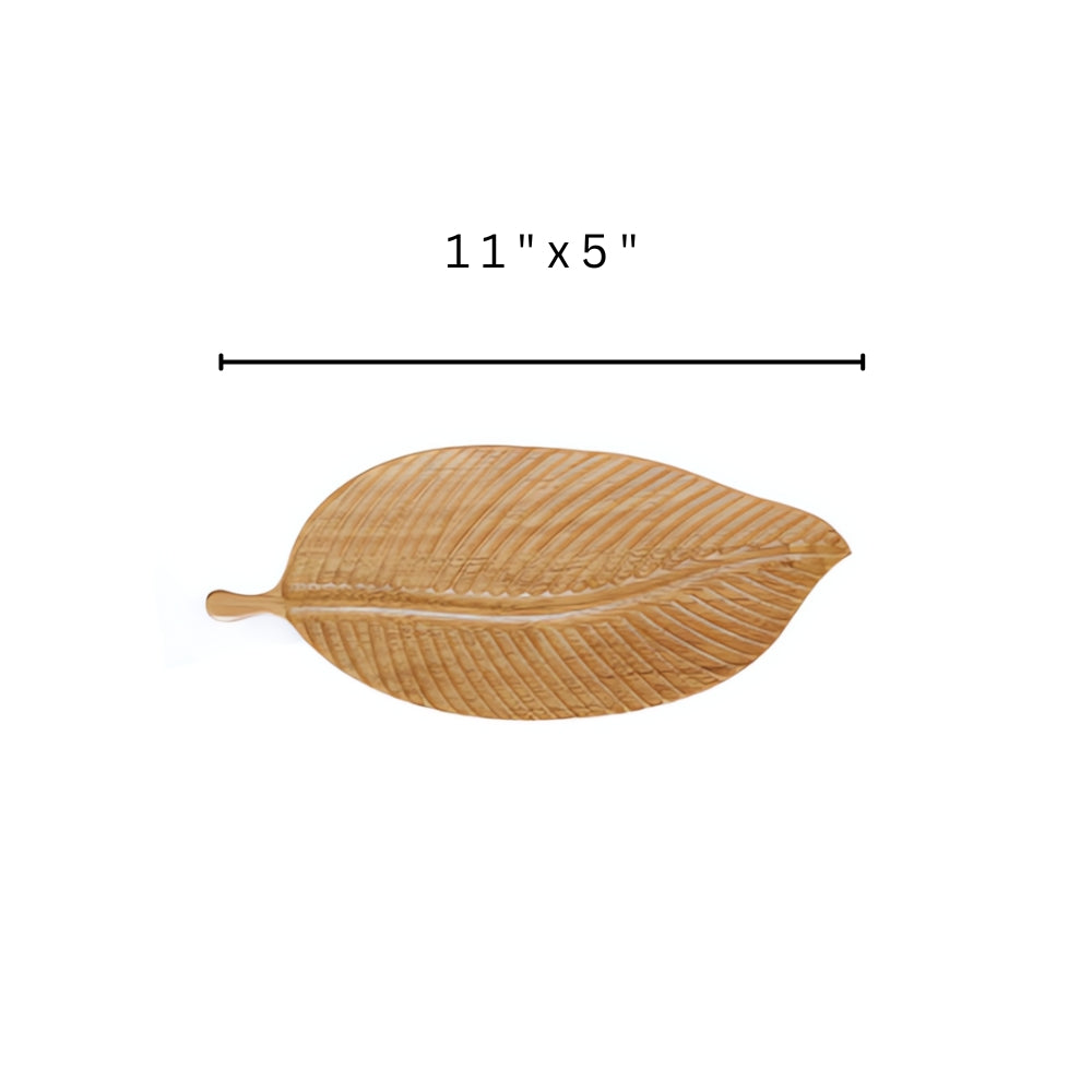 Rustik Leaf Träserveringsfat