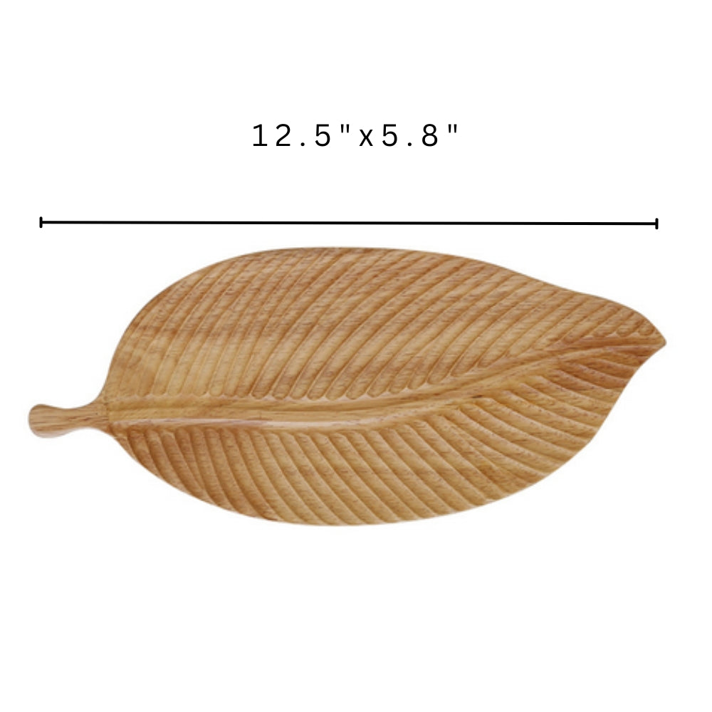 Rustik Leaf Träserveringsfat