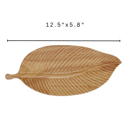 Rustik Leaf Träserveringsfat