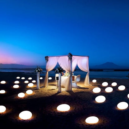 Royallure Utomhus LED Cobblestone Trädgårdsbelysning med 16 färger &amp; Fjärrkontroll