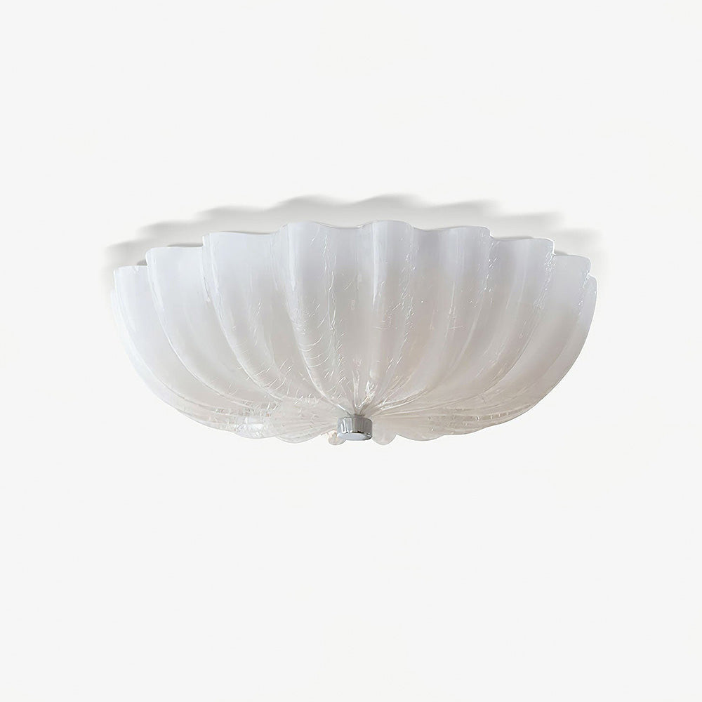 Elegant Vit Glaskrona