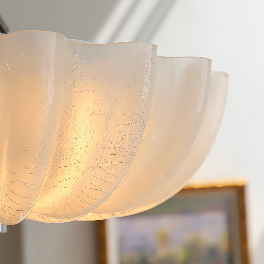Elegant Vit Glaskrona