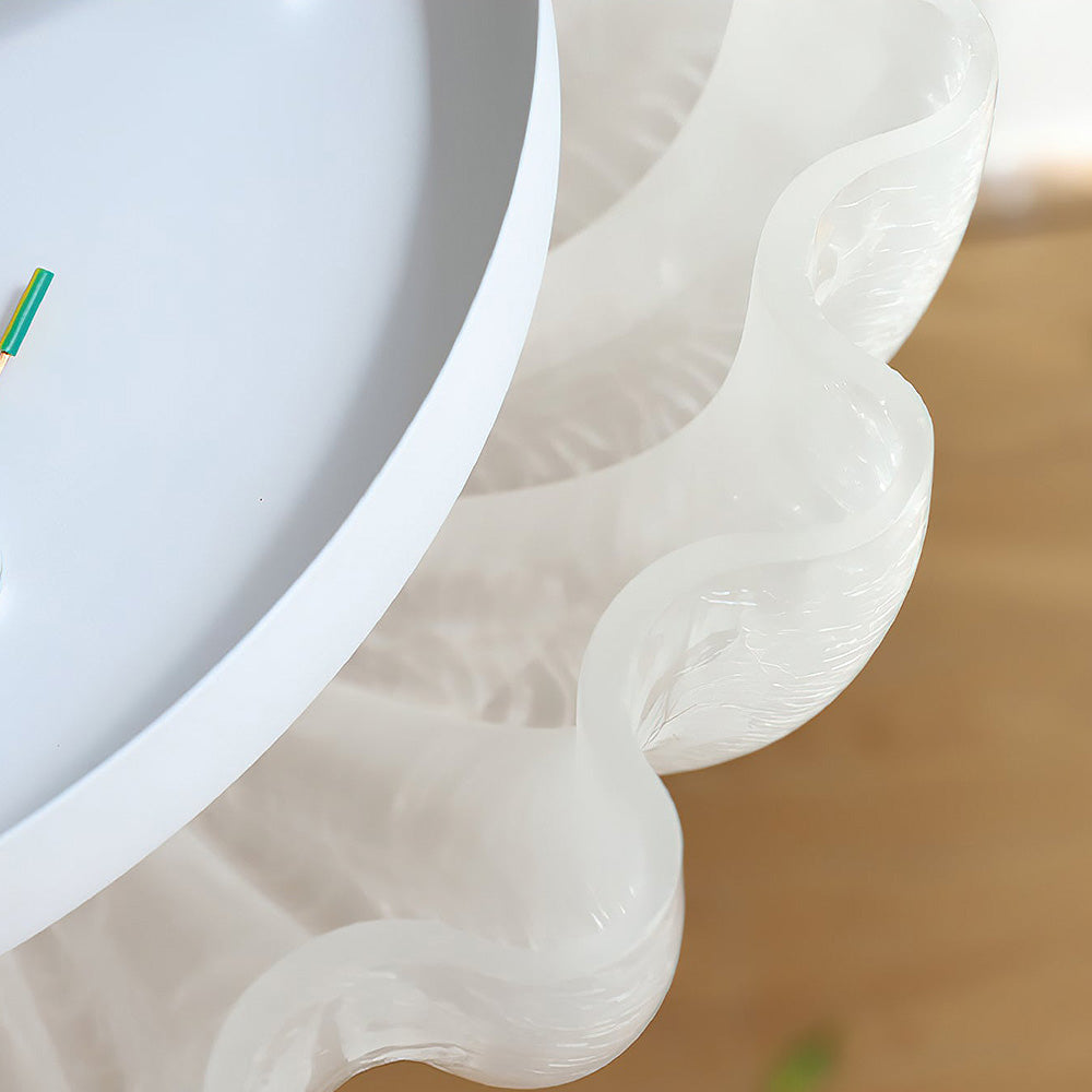 Elegant Vit Glaskrona