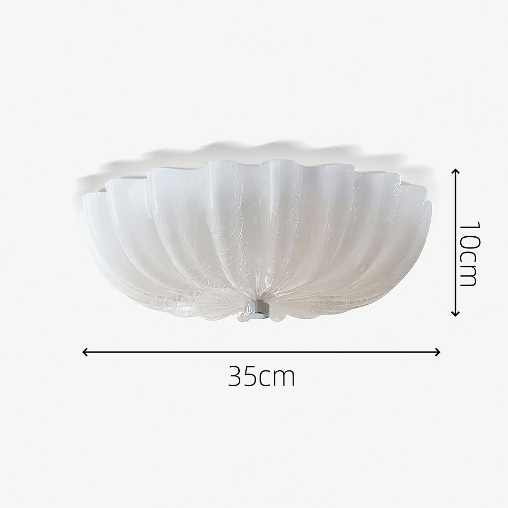Elegant Vit Glaskrona