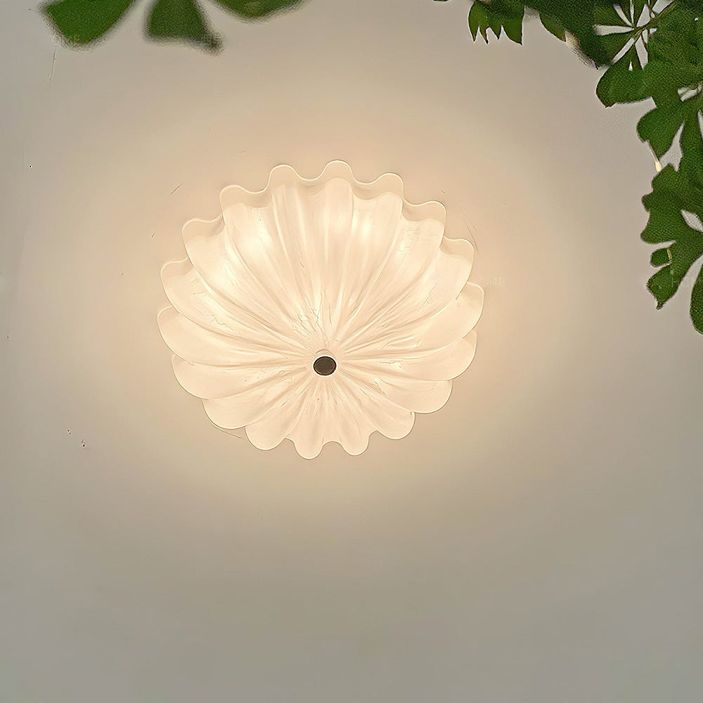Elegant Vit Glaskrona