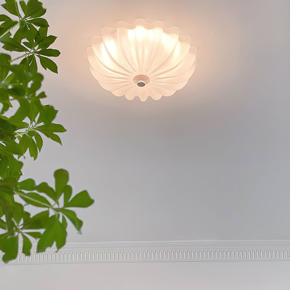 Elegant Vit Glaskrona