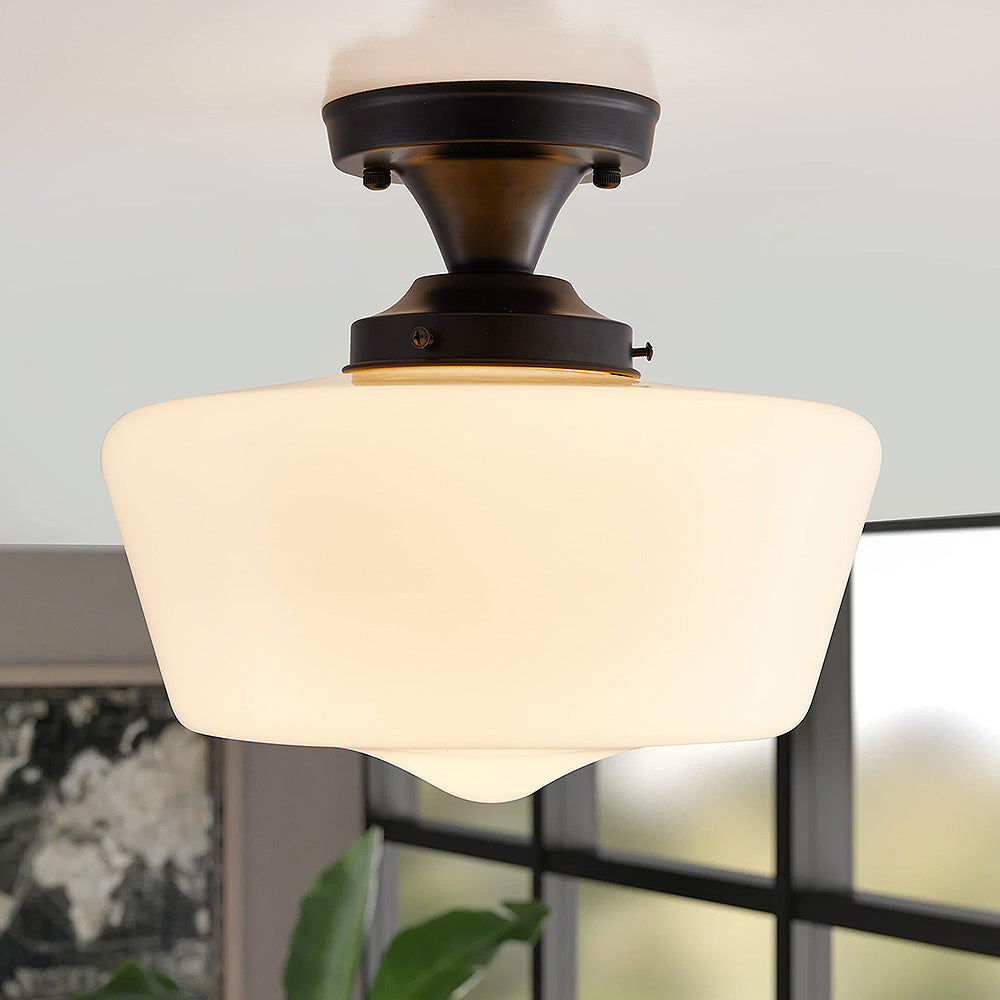 Bauhaus Crème Messing Taklampa för Hallen