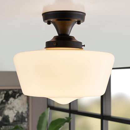 Bauhaus Crème Messing Taklampa för Hallen