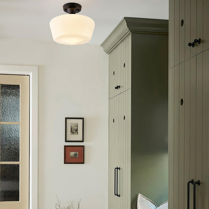 Bauhaus Crème Messing Taklampa för Hallen