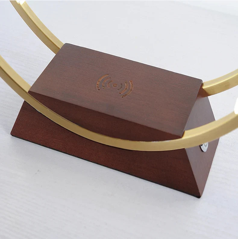 Trådlös Uppladdningsbar Telefonväckarklocka med Modernt Design